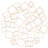 Round Cubic Gold Metal Wall Décor, 32" X 32"
