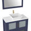 Ensemble de meuble-lavabo simple avec miroir -116868047-62326234