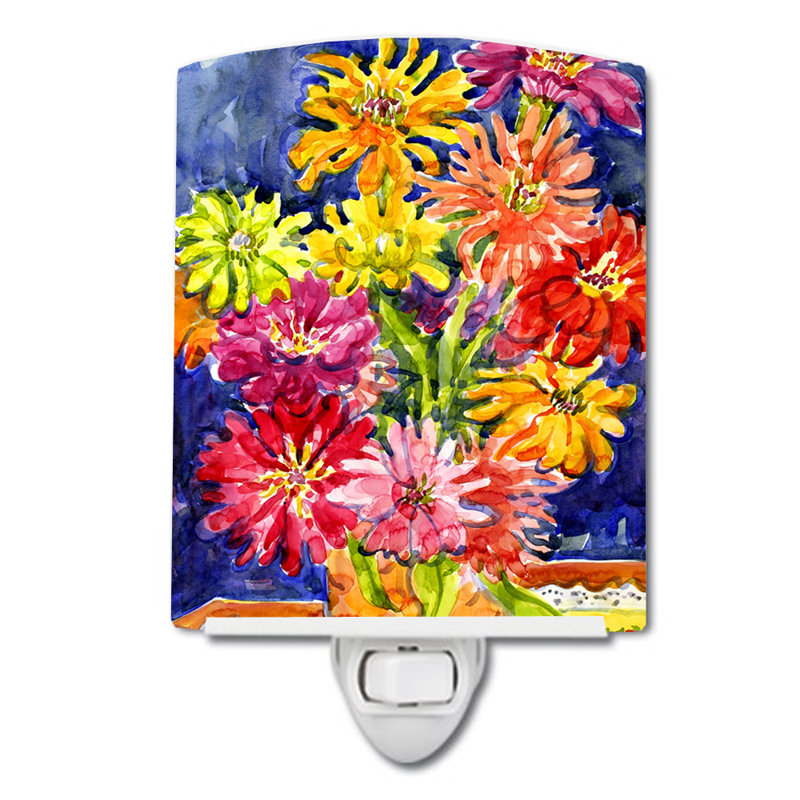 Gerbera Daisy Flower Ceramic Night Light
