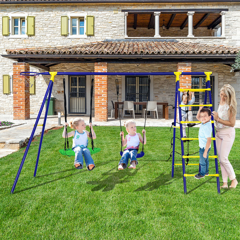Freeport Park Leverett DIY Swing Set Kit with Mounting Hangers with Mounting Hangers and Chains with Chains