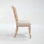 Chaises rembourrées avec dossier en T en rotin naturel