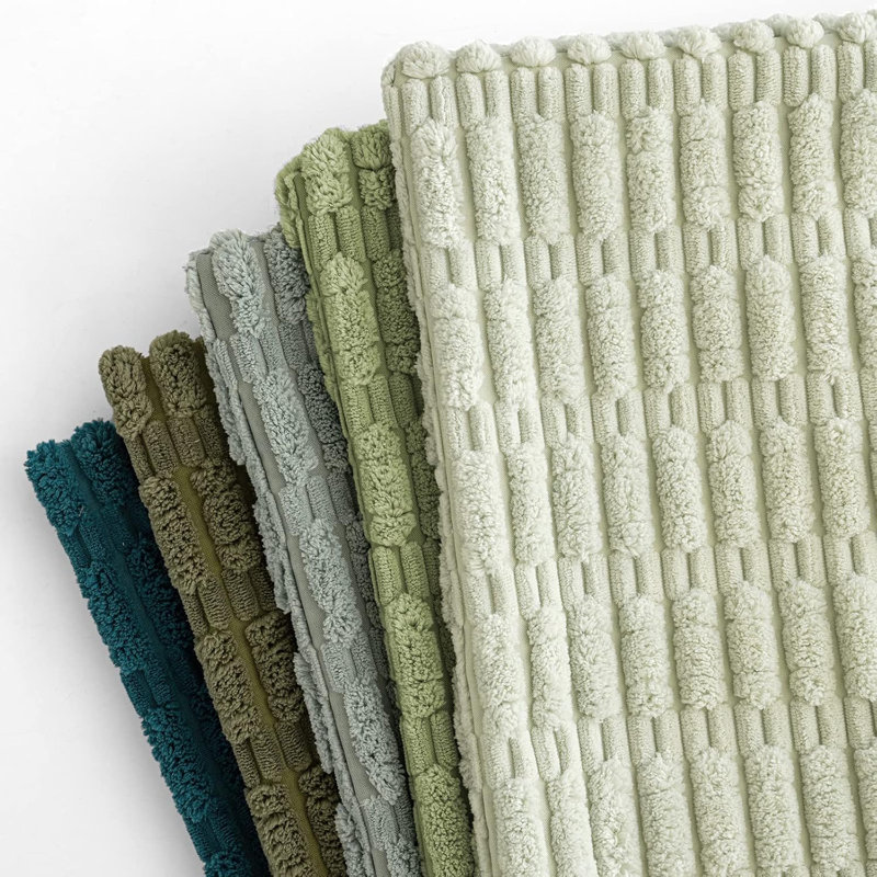 Striped Square Pillow Cover, Green