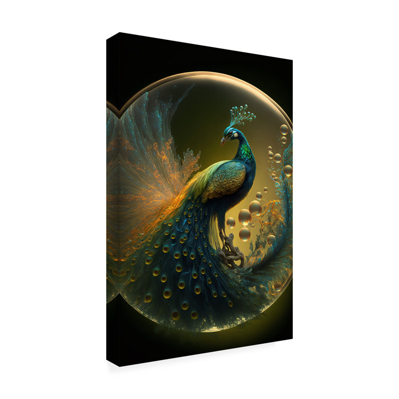Art sur toile 26 Ray Heere Proud Peacocks, H 24 po x l 16 po x P 2 po