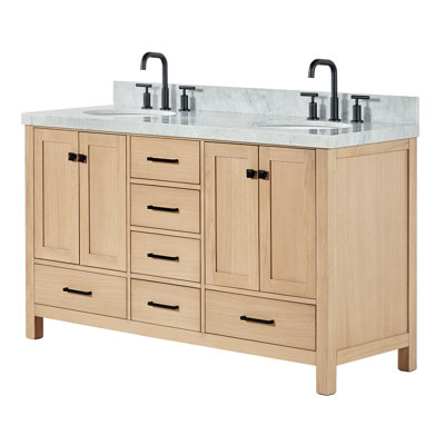Meuble-lavabo double 72 po avec dessus de meuble-lavabo Cambridge