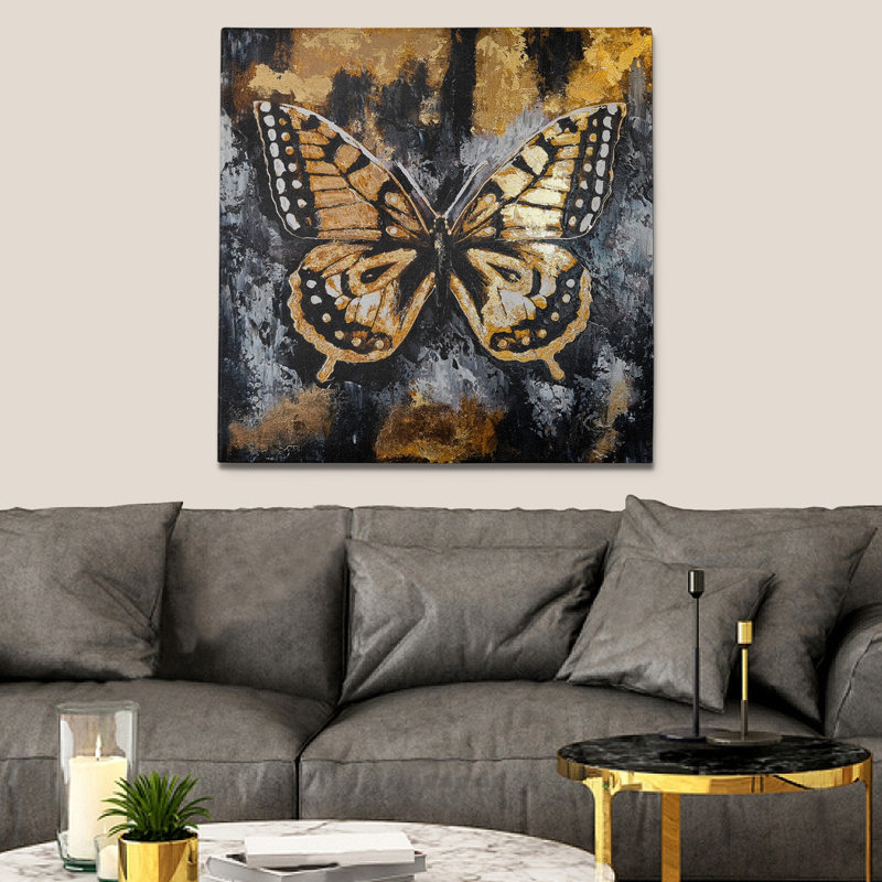 Elena - Wrapped Canvas Painting, 100cm H x 100cm W x 3cm D