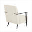 Ensemble de 2 fauteuils rembourrés en polyester beige chaud, salon moderne pour le salon, la chambre à coucher et le bureau