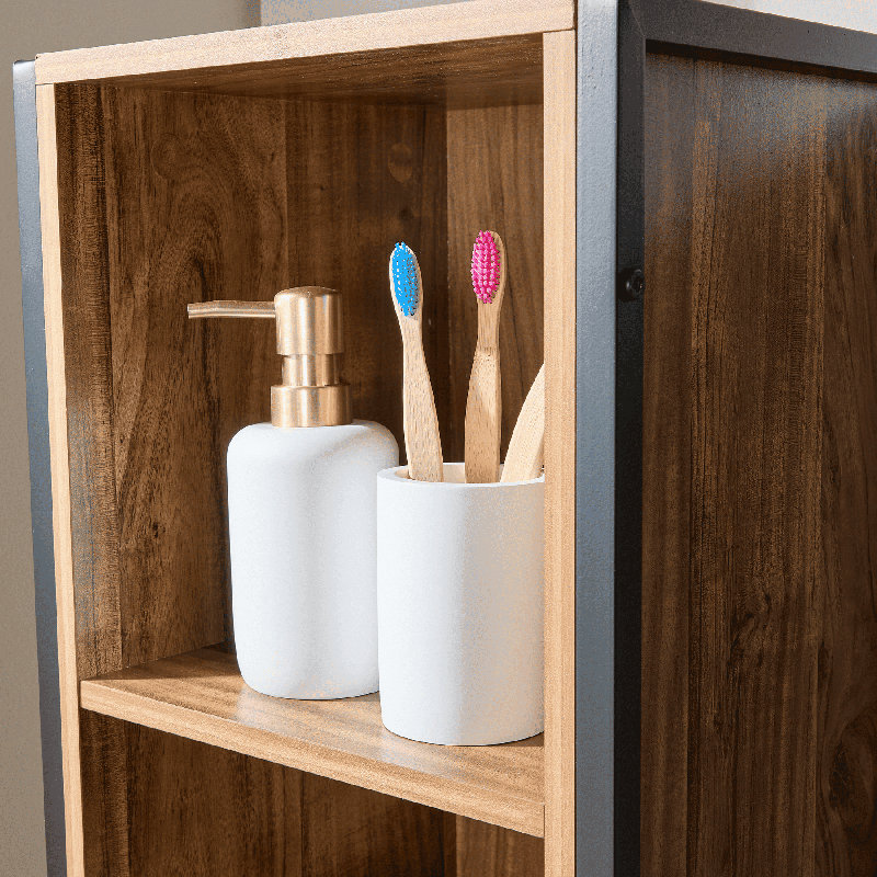 Antioco 1 Door Bathroom Storage Cabinet