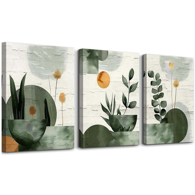 3 Piece Wrapped Canvas Print, 40 cm H x 30 cm W