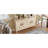 60'' Premium Rustic American Farmhouse Credenza - Symmetrical Sunburst Door Design, Heavy-Duty Antique Wood TV Stand With Adjustable Shelves, Storage Cabinet For Living Room/Kitchen, TV Stand-197661935
