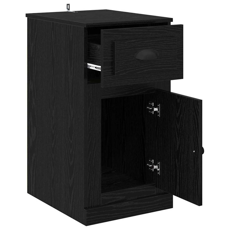 Rectangle Accent Cabinet, Black Oak