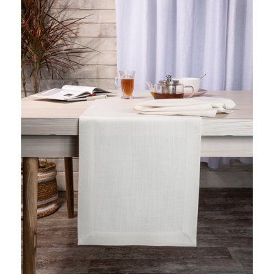 Chemin de table en faux lin