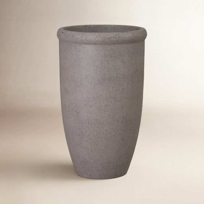 PLATEAU LÈVRE ROND GRIS 10,5 po x H 18,0 po, H 22 po x l 13 po x P 13 po
