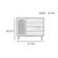 Armoire d'appoint de style rétro de petite taille