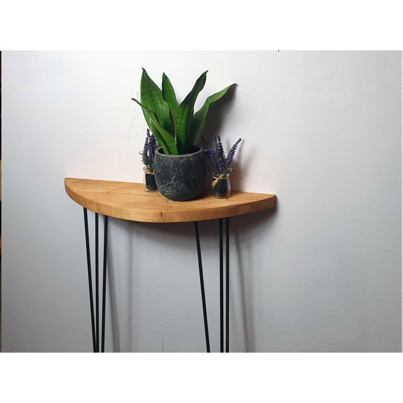 Marcial Solid Wood Top Console Table, 91cm H x 90cm W x 20cm D