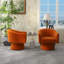 Fauteuil demi-tonneau pivotant de 25,2 po Iryanna-123185140-97755417