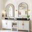 Miroirs décoratifs arqués en métal Miroirs de salle de bain modernes-705740692