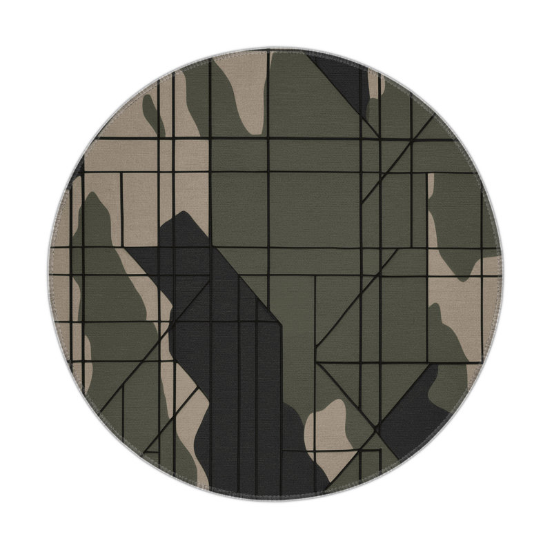 Horizon Strike Indoor And Outdoor Area Rug, Round 5'