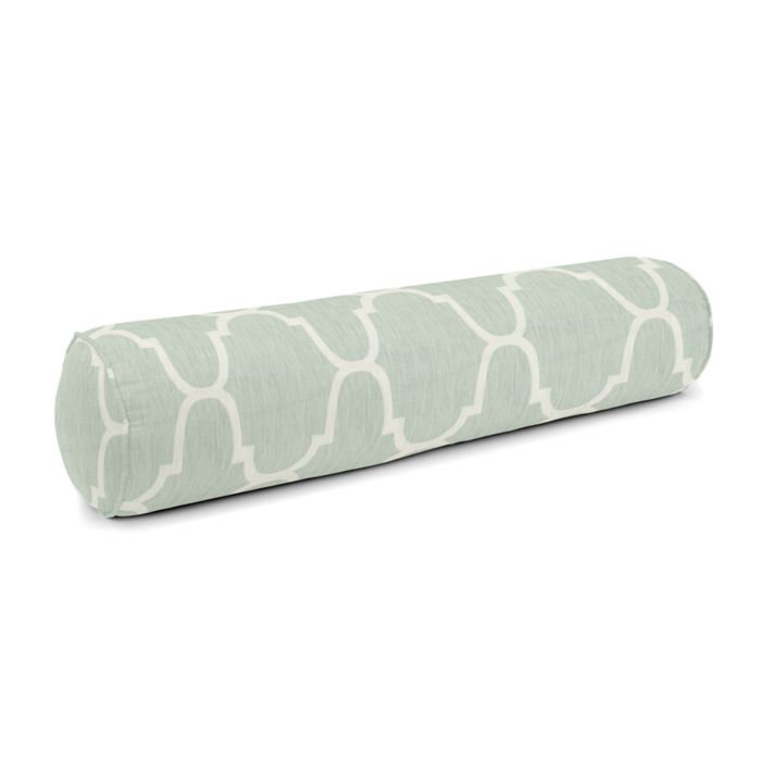 Riad Bolster Pillow Cover & Insert, 9" x 36", Pewter