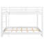 Queen Size White Wood Bunk Bed, Pine And Build, Long-Lasting Use, Compact Design For Limited Spaces Bed With , Size, Reliable Composition, Shared Spaces, Solid Support