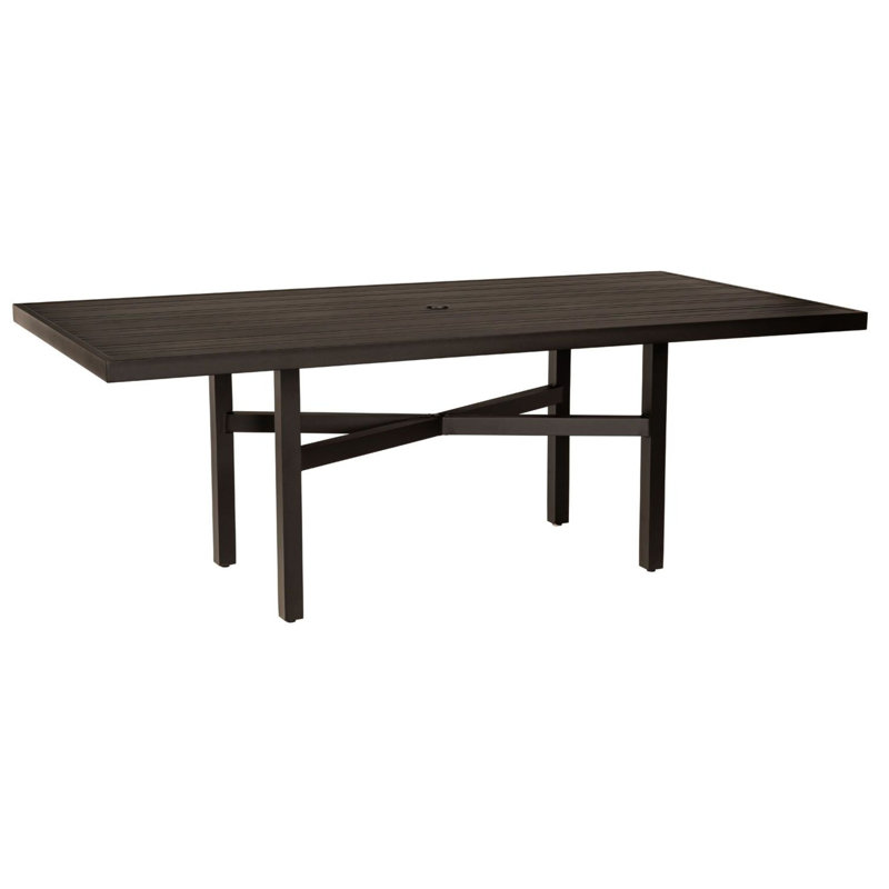 Table de parasol rectangulaire, Graphite