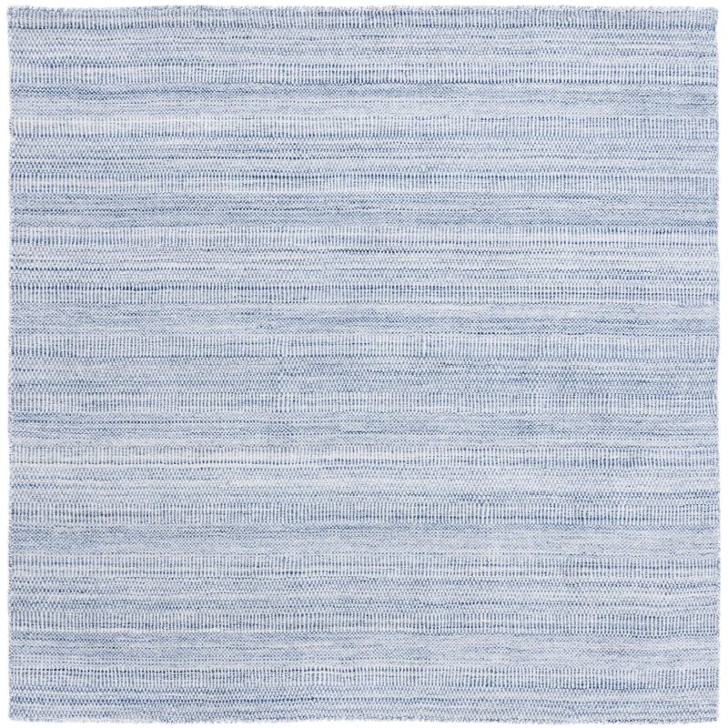 Dheftera Hand Loomed Performance Solid Color Rug, Square 6'