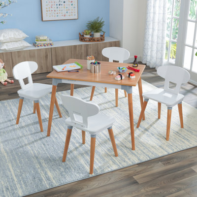 Children's 5 Piece Rectangular Table and Chair Set