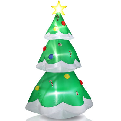 6.9 FT Lighted Christmas Tree Inflatable Decoration