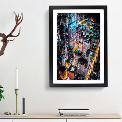 Lights of Chicago City - Picture Frame Painting Print