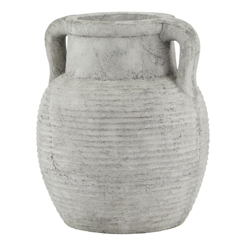 Catheline Handmade Ceramic Table Vase, 27cm H x 23cm W x 23cm D, White