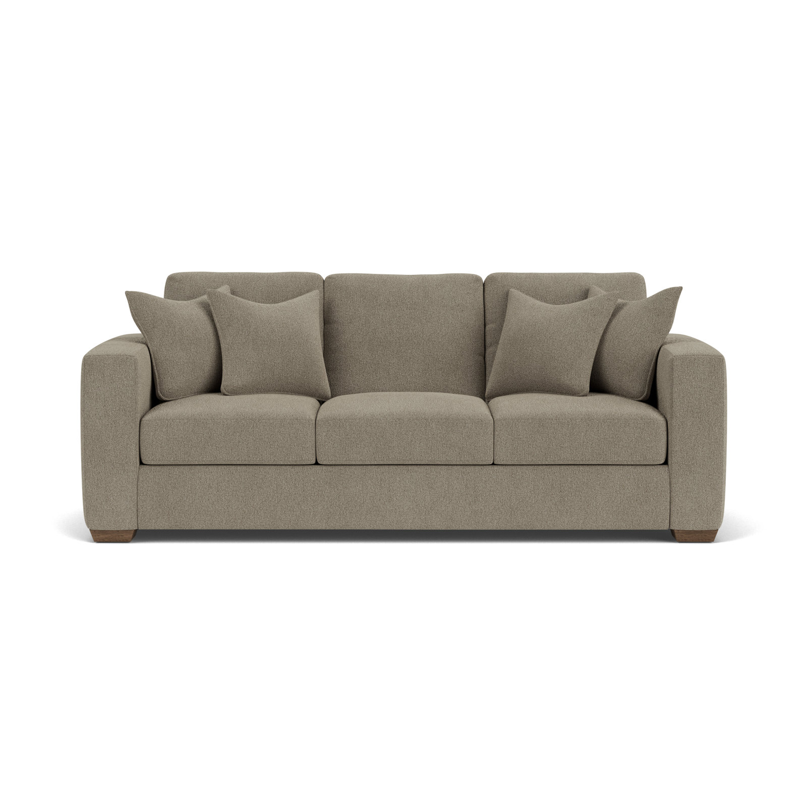 Anaiza 104'' Upholstered Sofa, Dark Gray Polypropylene/Olefin, 37" H x 92" W x 41" D