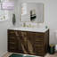 Lavabo de salle de bain rectangulaire encastré en porcelaine vitrifiée blanc Karran Valera