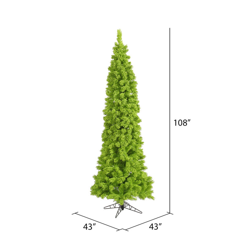 Lime 9' H Artificial Fir Christmas Tree