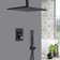 Massa Square Shower System with Rough-in Valve