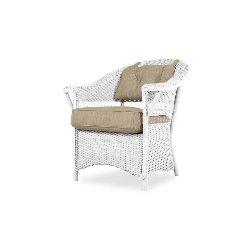 Nantucket Outdoor Dining Armchair, White, Serene Spa