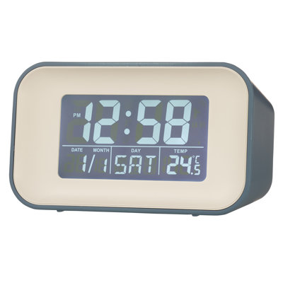 Acctim Alta Retro Digital Alarm Clock Crescendo Alarm Date & Temperature Display