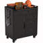 Armoire de rangement mobile avec compartiment verrouillable et 4 tiroirs