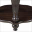 Table basse 22 pouces à deux tons avec tablette résistante à la chaleur, accents en bois massif, facile à assembler pour le salon