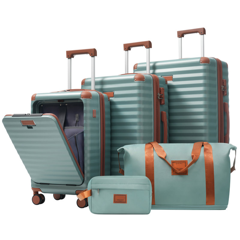 Ensemble de 5 valises avec ouverture frontale