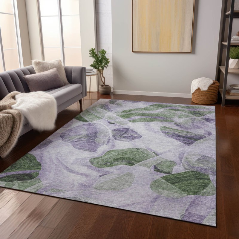 Tapis lavande intérieur / extérieur lavable à la machine, Rectangle 10 pi x 14 pi