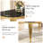 65" Glass Dining Set Of 7, Modern Rectangular Tempered Glass Table With Irregular Round Tube Stainless Steel Legs And 6 Velvet Upholstered Dining Chairs With Nailhead Trim-697361165-697361163-647271925
