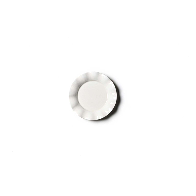 Signature White 6 Ruffle Dessert Plate