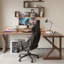 Bureau tout en bois massif en forme de L avec pieds en forme de K-970922894