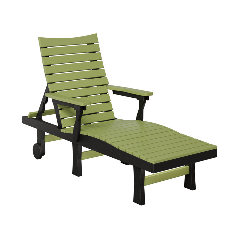 Chaise longue Berlin Gardens Bristol, Kiwi Green Top/Black Base