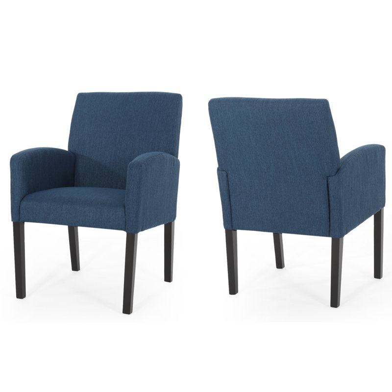 Fauteuil rembourré Dudek, Bleu marine