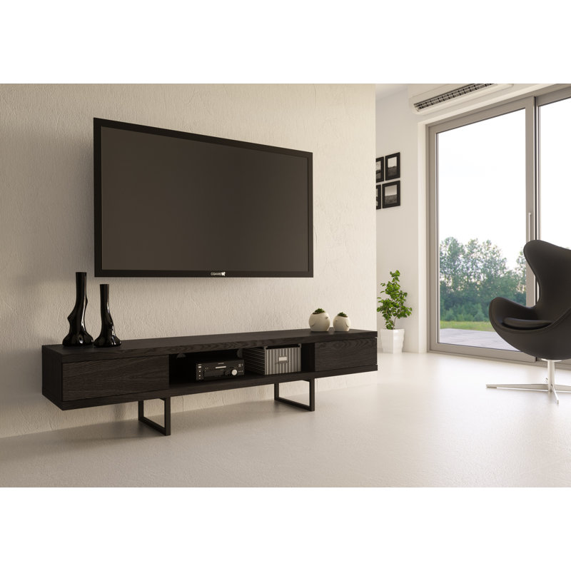 Larned TV Stand for TVs up to 70", Black