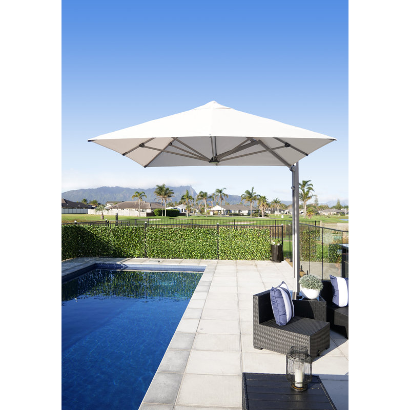 Shadowspec Serenity™ Square Umbrella, Charcoal Tweed, 8 ft, Surface Plate