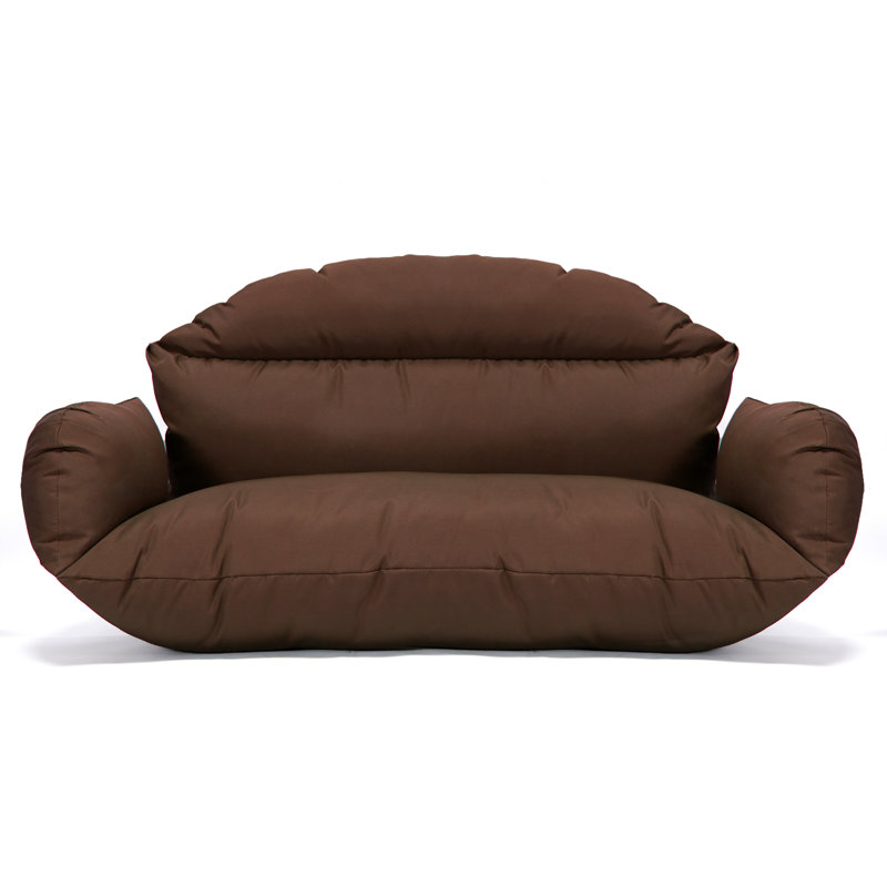 Coussin de balançoire double Smythe Modern, 47" Wide, Brun