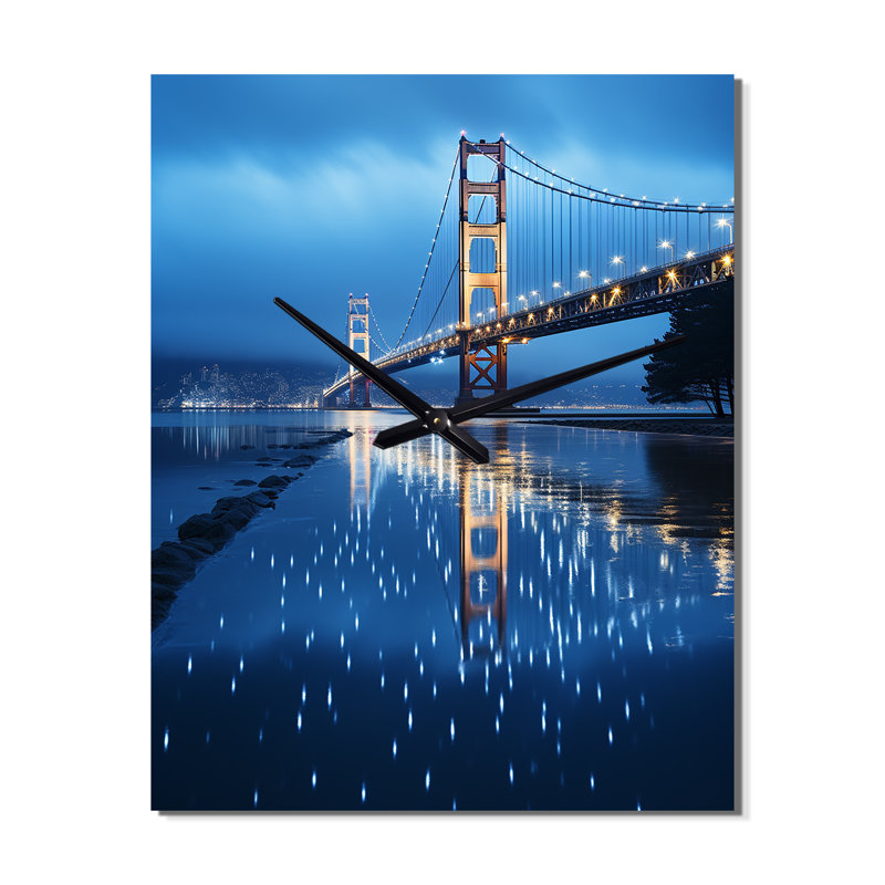 Horloge murale Blue Bridge, Petit