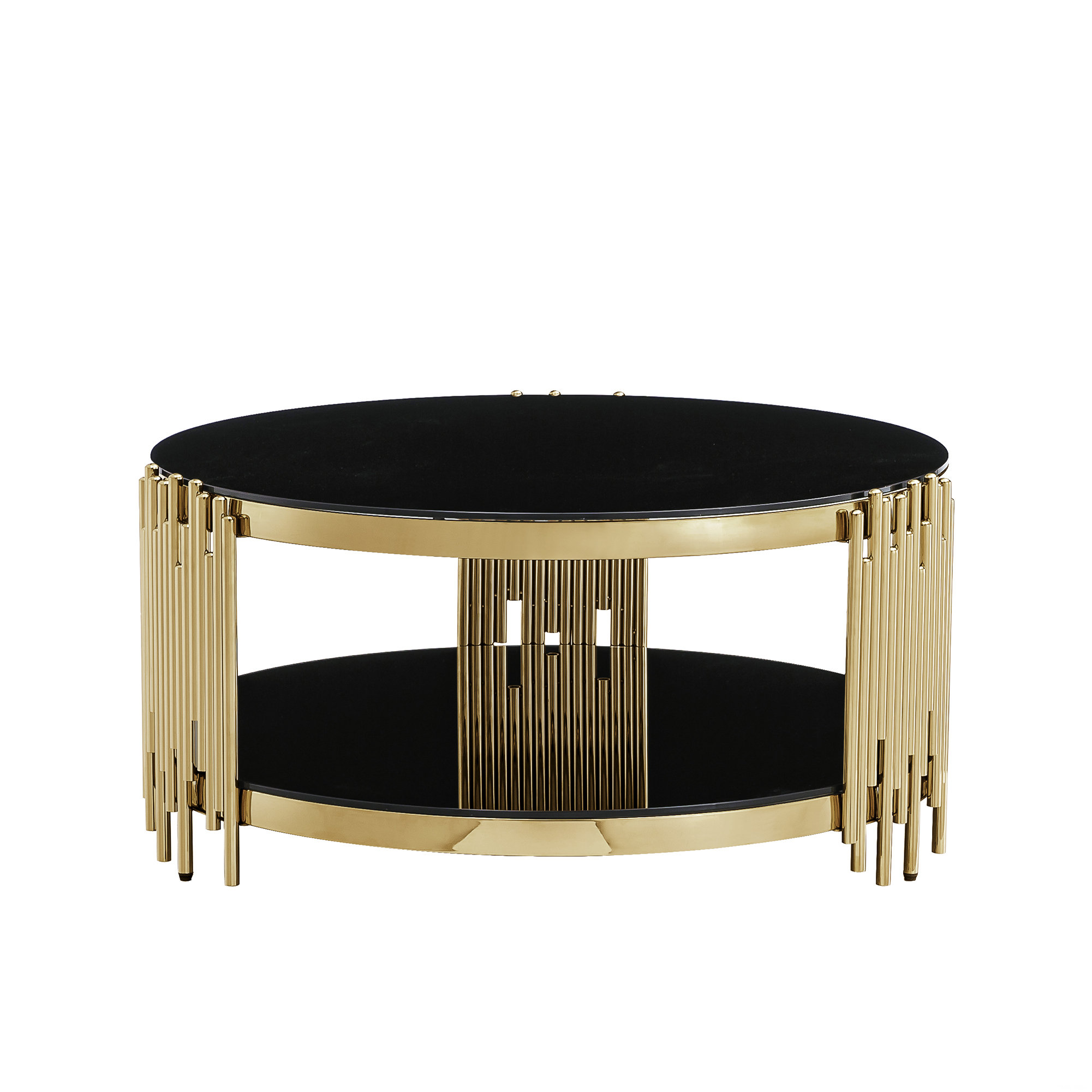 Orren Ellis Metal Frame Coffee Table, Modern Design Accent Table ...