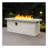 60in Concrete Fire pit table Rectangular  Propane Gas Fire Pit Table with Storage Cabinet